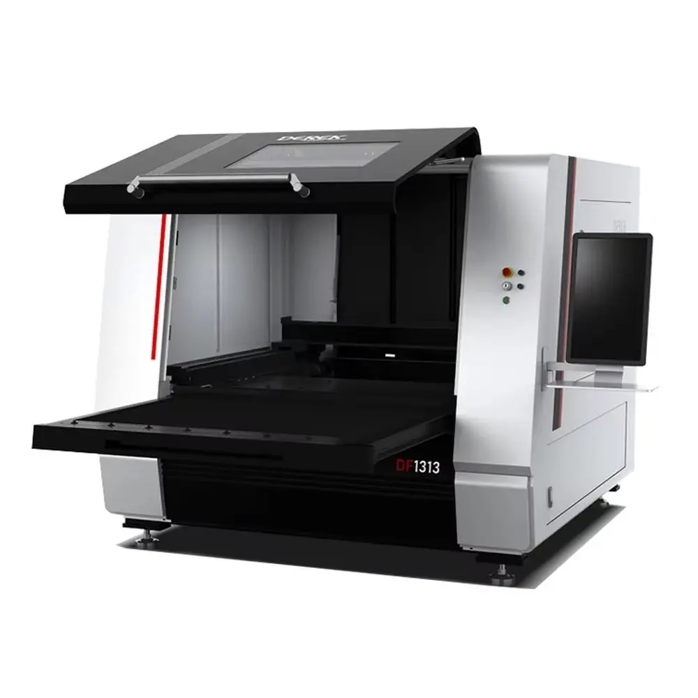 Machine de découpe laser CNC à fibre métallique 1313 conforme à la norme CE avec table escamotable 1500w