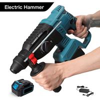 Rechargeable Hammer 27mm Impact 18V 4 Functions Electric Cordless rotor Hammer For 18V Makita Battery