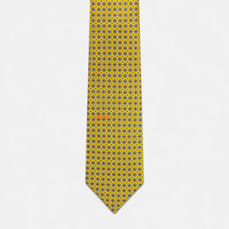 Yellow Ties Tie For Men High quality Ties Necktie Necktie Business Printing zometg Fashion Wedding Ties 8cm