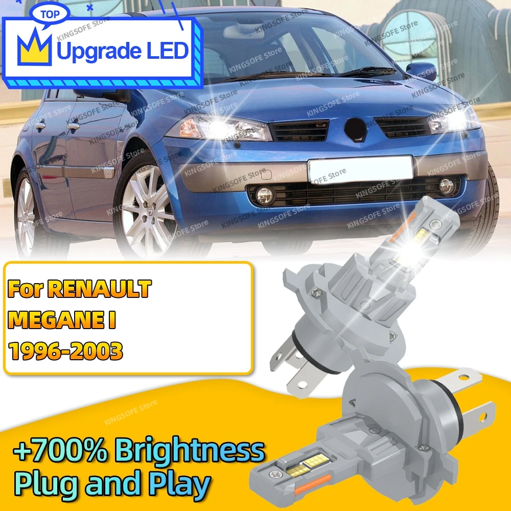 6000K LED Headlight Bulbs CANBUS Lights 30000LM Lamp Plug and Play For RENAULT MEGANE I 1996 1998 1999 2000 2001 2002 2003