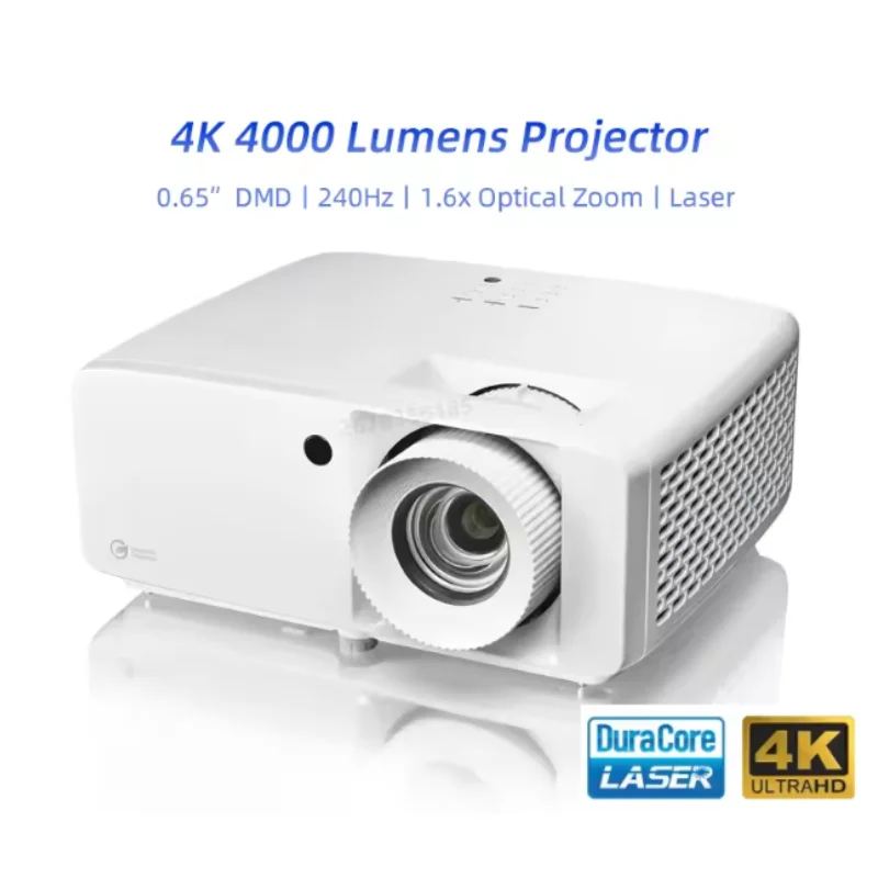 

XMSJ Optoma UHZ66 4K UHD лазерный проектор 0,65 дюйма DMD 1,6x оптический зум 4000 люмен HDR видеопроектор кинотеатр для игрового домашнего кинотеатра