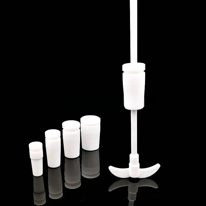 1 sztuka Lab 250/300/400/500mm PTFE mieszanie składane F4 mieszanie wody łopatka laboratoryjna mieszalnik (19 # 24 # 29 # Wtyczka PTFE opcjonalnie) — zdjęcie produktu 7