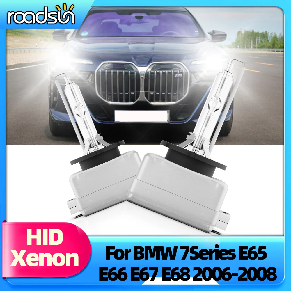 

Roadsun 2x HID Xenon Headlights 35W D1S 12V Fits For BMW 7 Series E65 E66 E67 E68 2006 2007 2008 Car Front Bulb 6000K 8000K Lamp