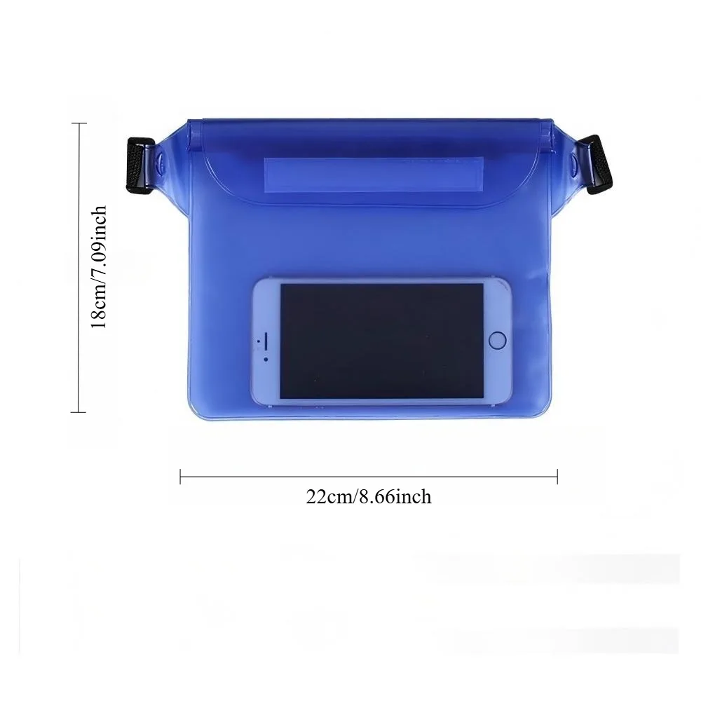 Outdoor Waterproof Phone Pouch PVC Waterproof Waist Bag for Beach Hiking New Colorful Storage Dry Bag Case