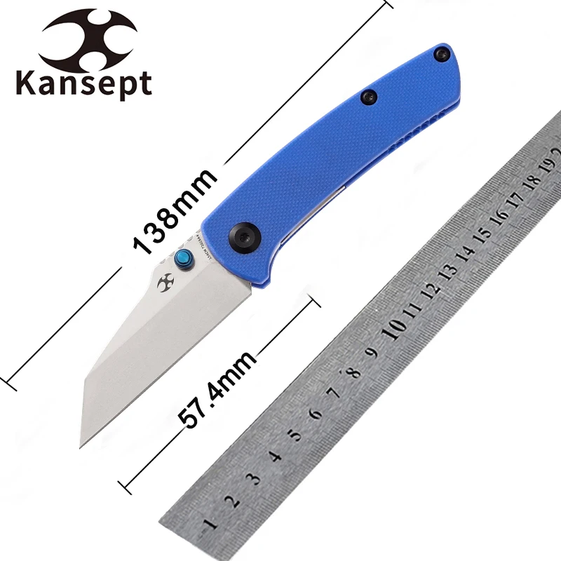 

Kansept Little Main Street T2015A4 154CM Blade and Blue G10 Handle Dirk Pinkerton Designed Folding Knife Camping Tools