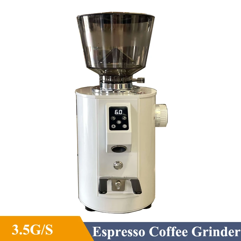 

3.5G/S Electric Grinder 64mm Flat Burr Grinder Quantitative Grinding Espresso Grinder Coffee Bean Grinder Miller 220V 110V