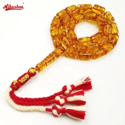 Tasbih men turkish prayer beads Resin beads Muslim Misbaha rosary Handmade Cotton tassel Islamic  Arabic Fashion bracelet