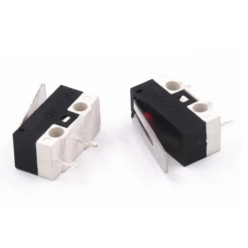 10 szt. Wyłącznik krańcowy Przełącznik przyciskowy 1A 125 V AC Przełącznik myszy 3-pinowy mikroprzełącznik — zdjęcie 2