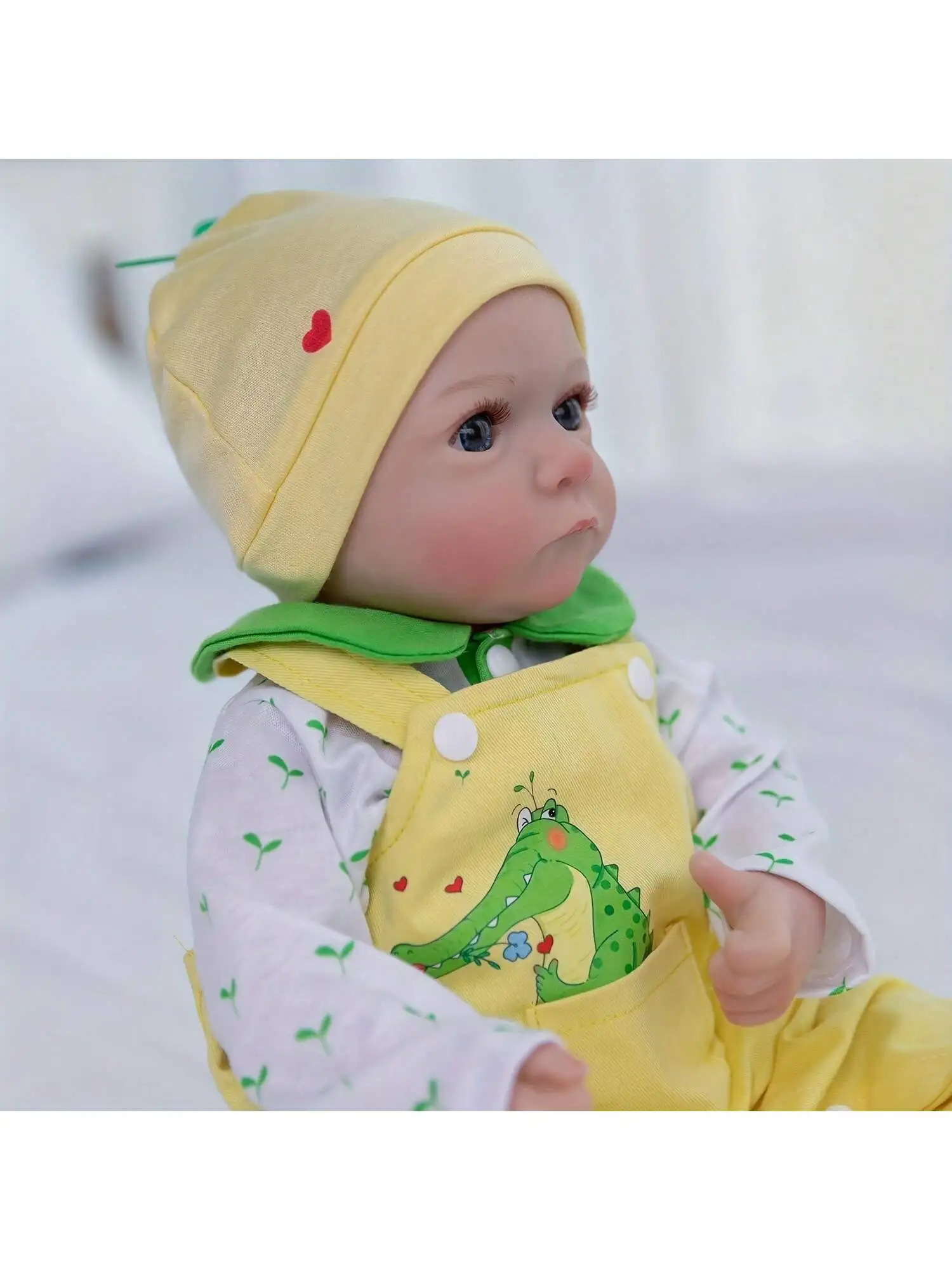 Lifelike Reborn Baby Dolls- 18Inch Cute Soft Vinyl Realistic Baby Doll（ONLY DOLL/NO ACCESSORES)
