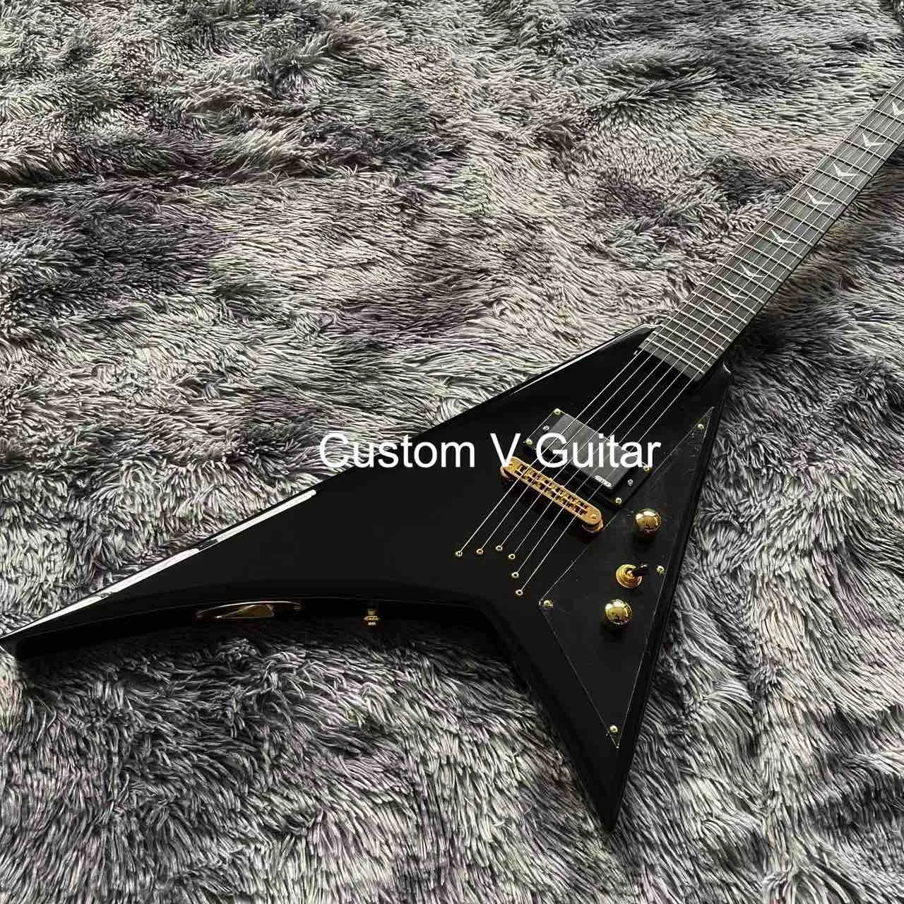 Custom Jack Limited Edition MJ Series Rhoads Electric Guitar in Black with Active Pickup