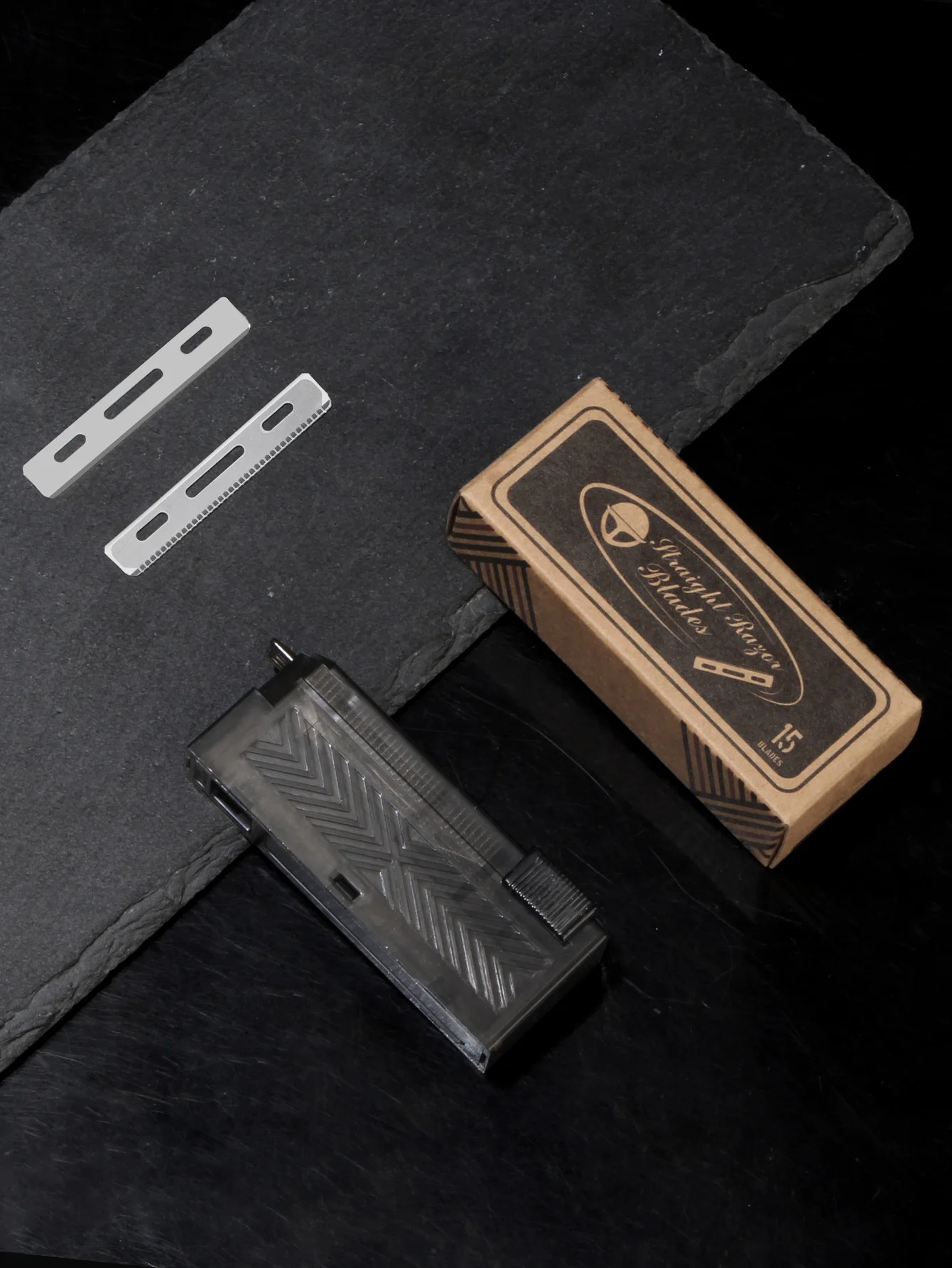 15pcs/Box Men Shaving Razor Blades Professional Barber Stainless Steel Replacement Single Side Shaver Mesh Safety Razor Knives