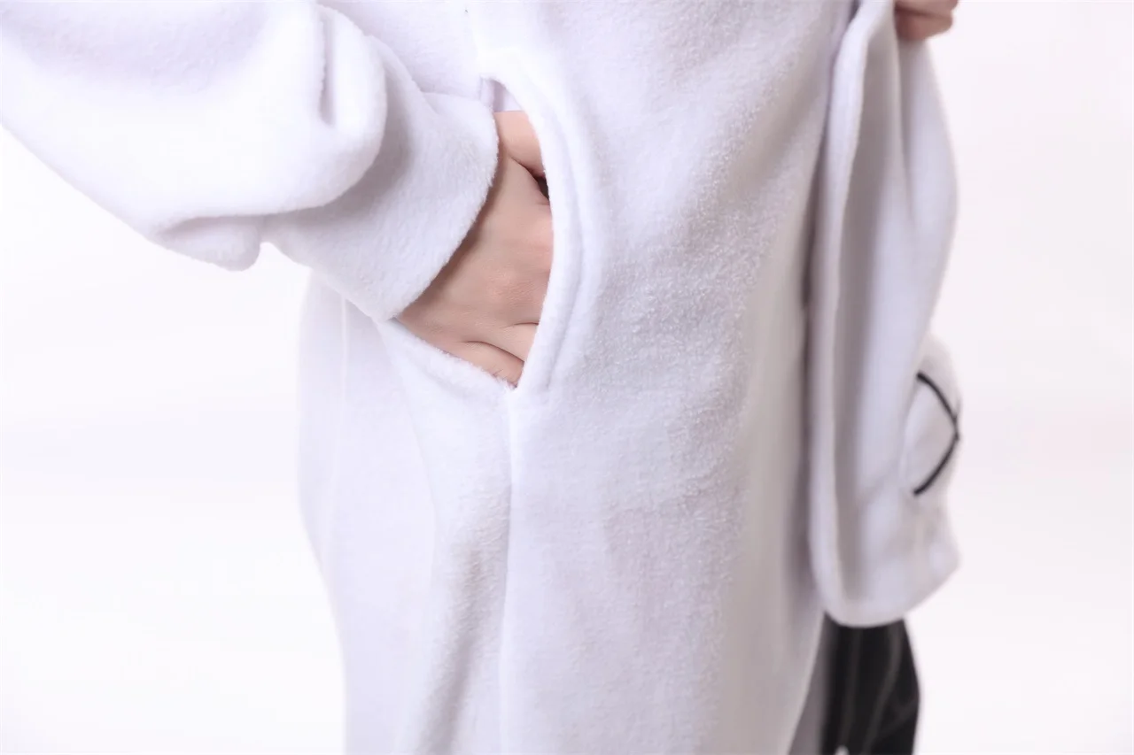 HKSNG Adult Monokuma Bear Onesies Kigurumi Cosplay Costume Anime Pajamas Halloween Party Jumpsuits Pyjamas Suit Homewear image 4