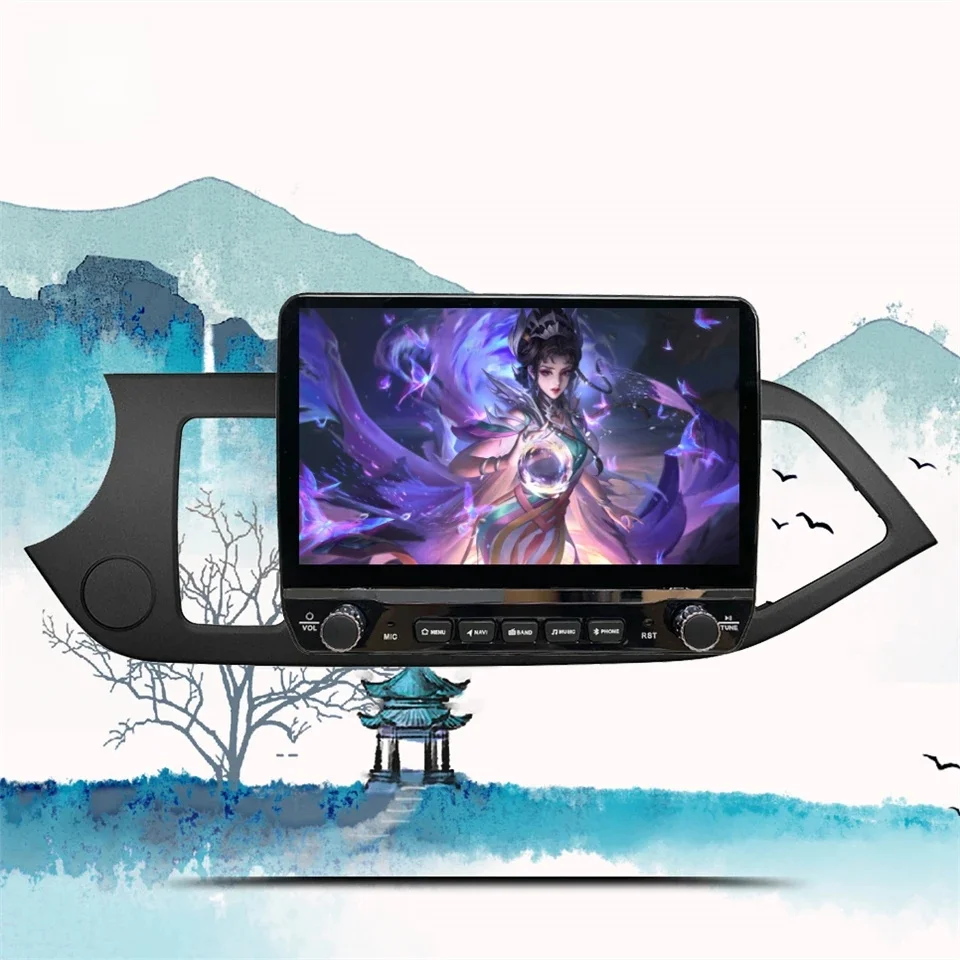 Android 14 8G + 128G Autoradio Stereo Voor KIA Picanto Ochtend 2011 2012 2013 2014 2015 2017 GPS Navi Multimedia HU DVD Cassette BT - afbeelding 2