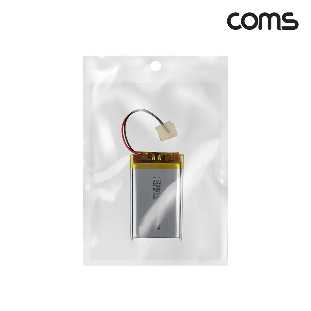 Coms 703048 Rechargeable 3.7V 1000mAh Lithium Polymer Battery UB131