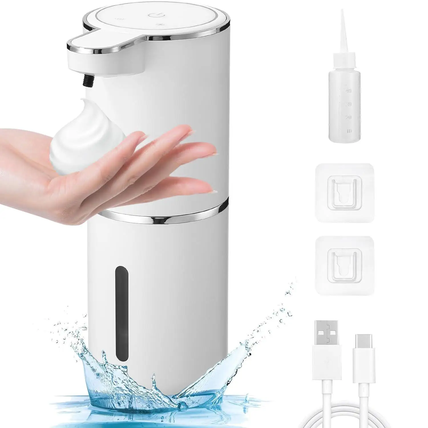 1 Set P11 Automatischer Schaumseifenspender, berührungslose Infrarot-Smart-Handdesinfektionsmaschine für Küche und Bad, Sensor-Flüssigseifenspender, Geschenk für Heimhygiene-Organizer