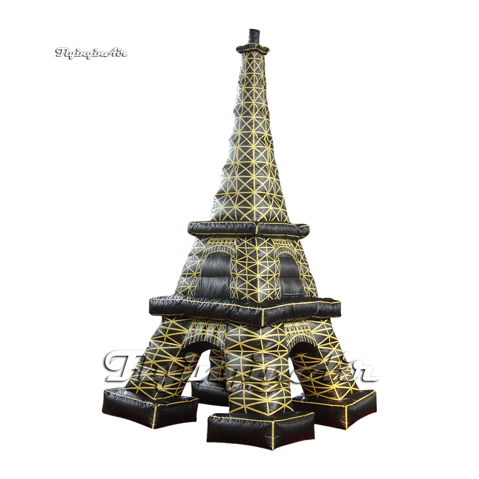 Outdoor Large Inflatable Eiffel Tower Artistic Building Replica 5m Air Blow Up Architecture For Park Event