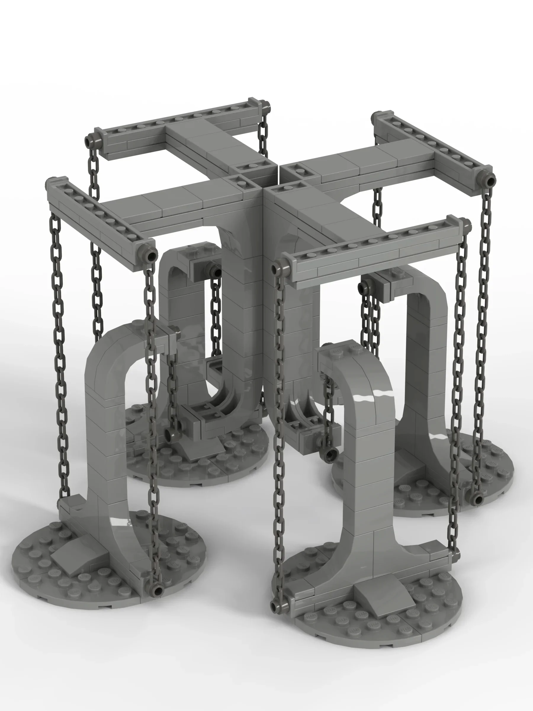 Blocs de construction MOC, jouets pour enfants, support suspendu Anti-gravité, équilibre créatif, Sculptures de tenségrité, modèle de Base d'ornement à monter soi-même