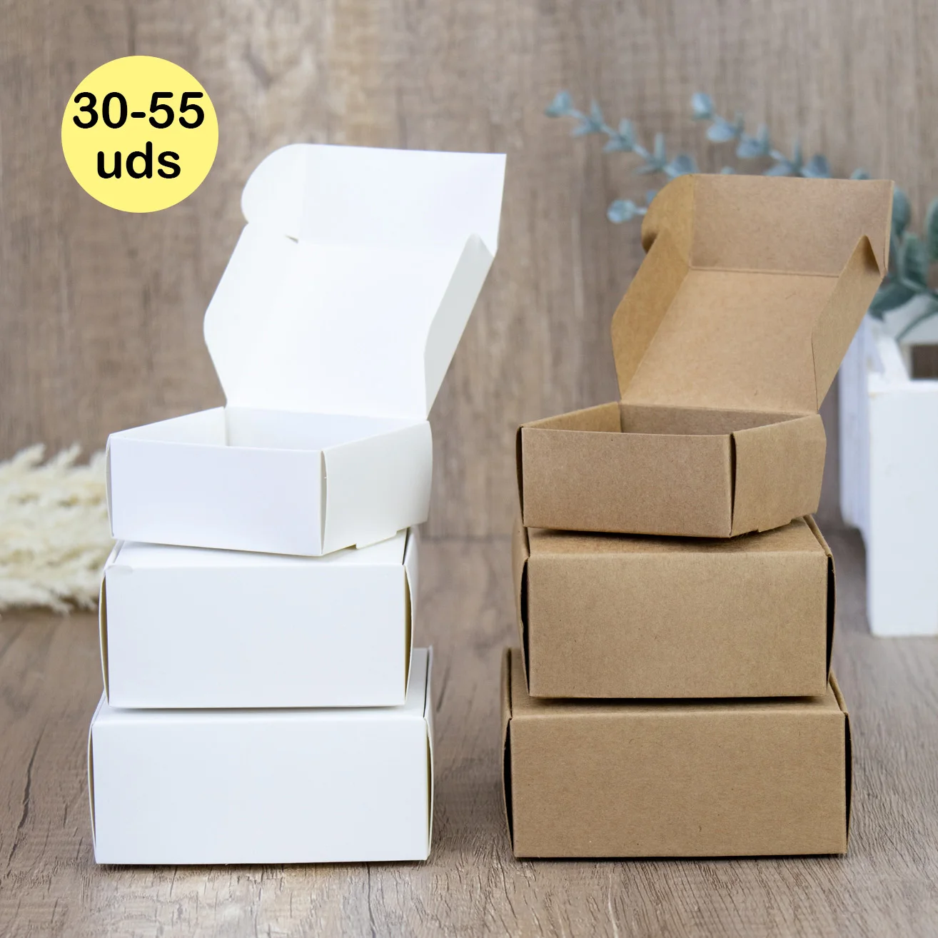 30-55 pcs/lot of gift boxes, small gift boxes, kraft box, gifts for wedding guests, christening details for guests, wedding decoration, original gifts, wedding ideas, gift Store