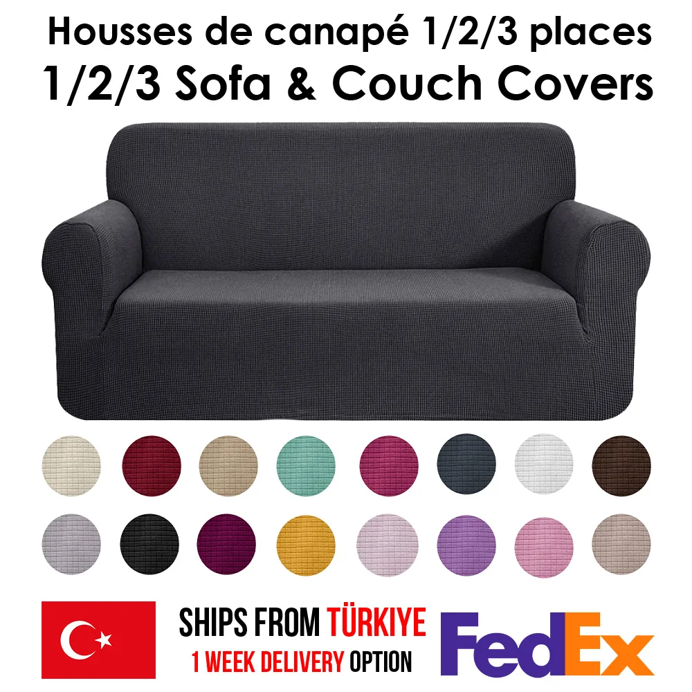 

Stretch Plaid Sofa Covers Elastic Sofa for Living Room Heather Sofa Chair Sofa Cover Home Decor 1/2/3-seater