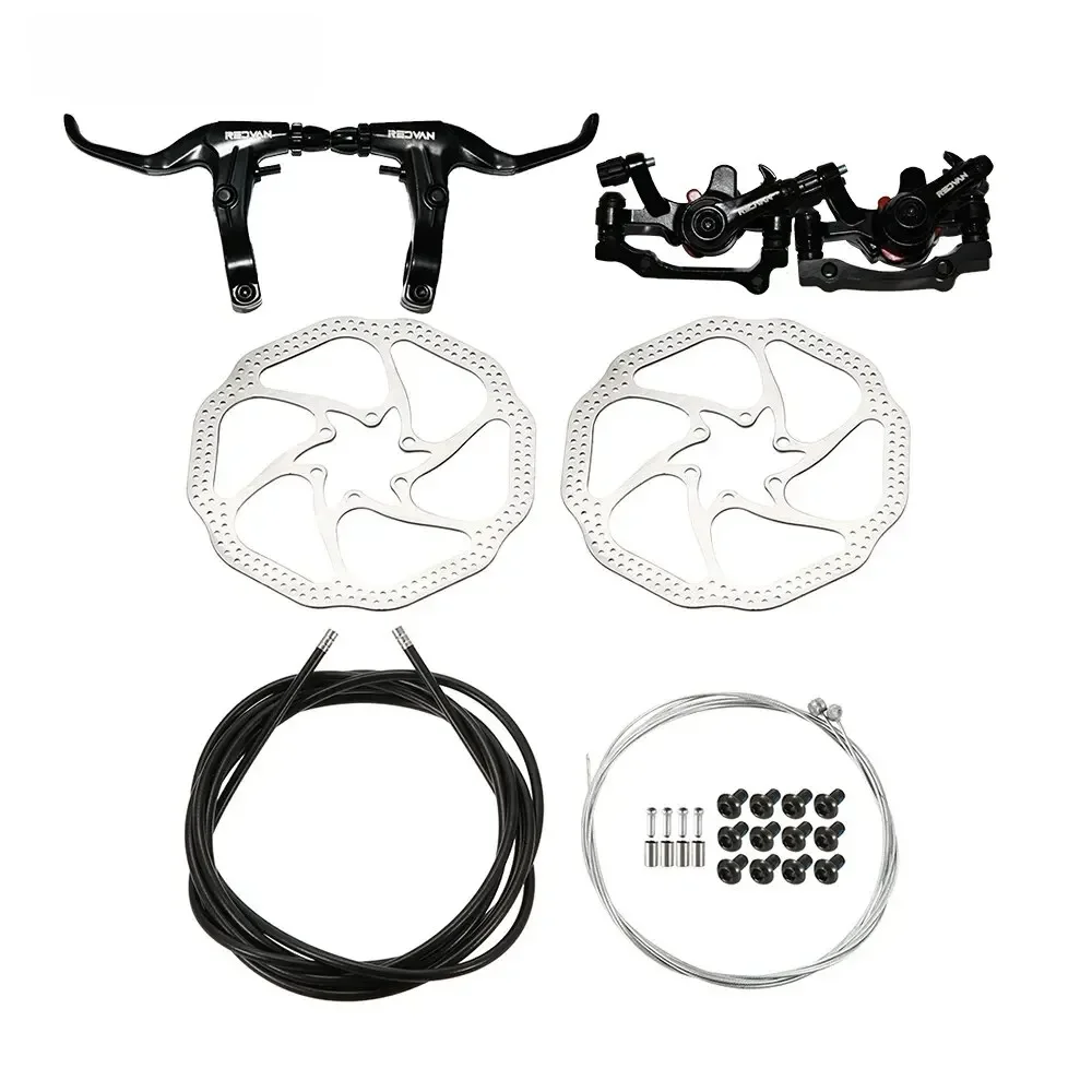 AliExpress redland Redland Mountain Bike Disc Brake Set with Front and Rear Wire Tube Set Brake Handle Disc Set Disc