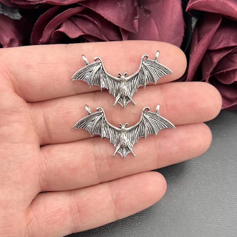 5pcs 44*23mm Bat Connector Charms Bat Wings Vampire Pendant Fit Jewelry Making DIY Jewelry Findings