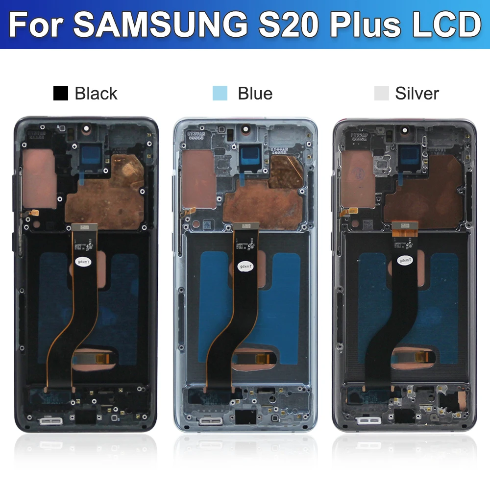 Super AMOLED Screen for Samsung Galaxy S20 G980 G980F, for Samsung Galaxy S20+ S20 Plus G985 Lcd Display Digital Touch Screen