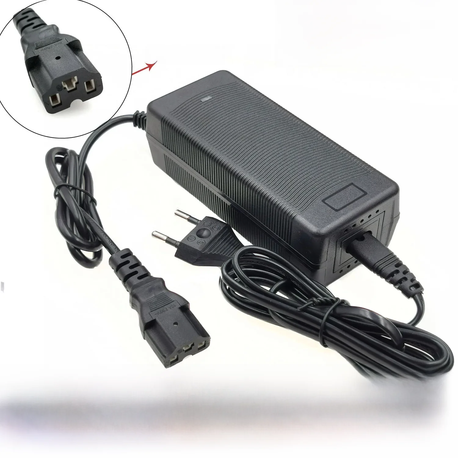 AliExpress NQYW 48V 2A Lead-acid Battery Charger for Electric Bike Scooters Motorcycle 55.2V Lead acid Battery Charger with PC IEC connector