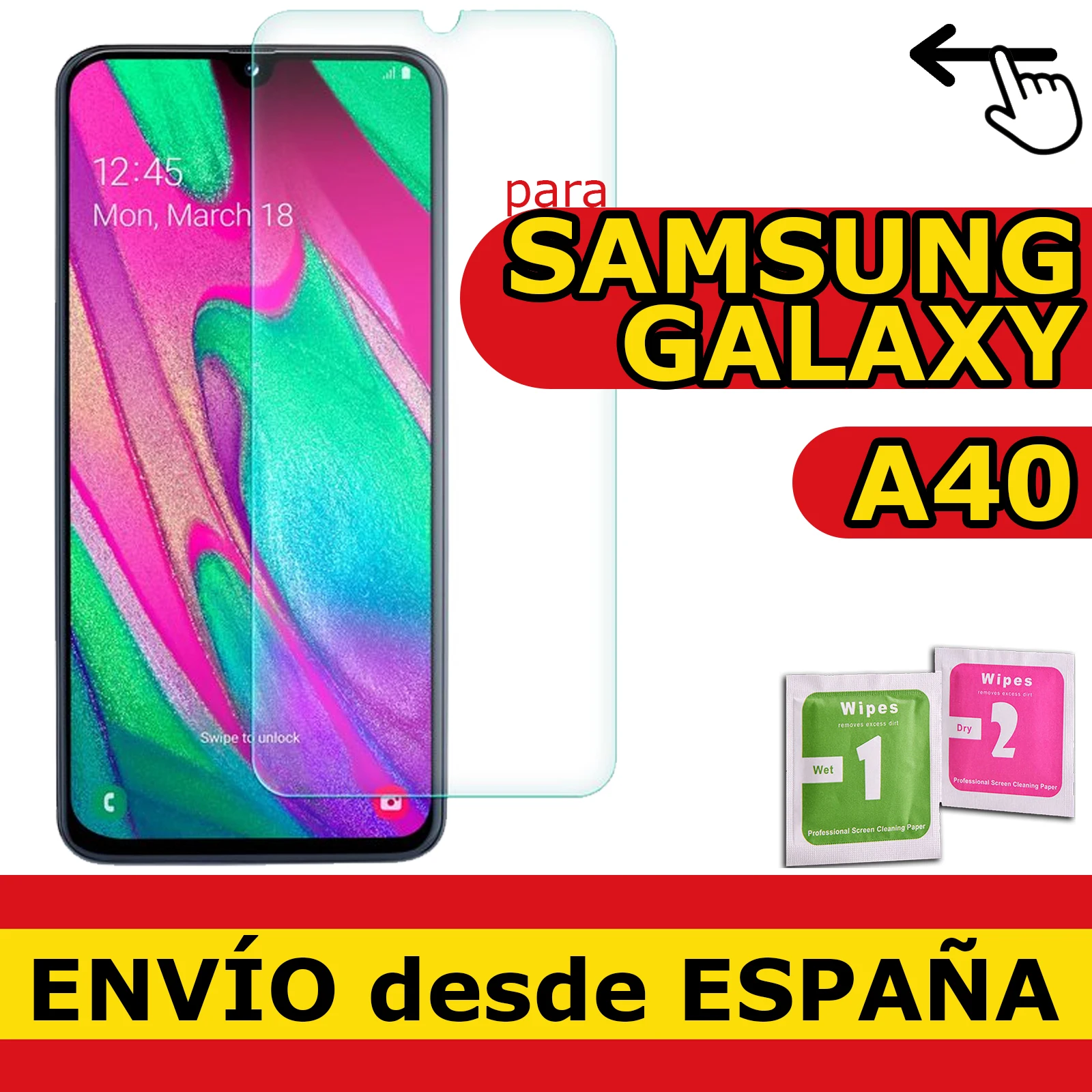 Tempered Glass Film Screen Protector For SAMSUNG GALAXY A40 Premium Quality 9H 0.33mm