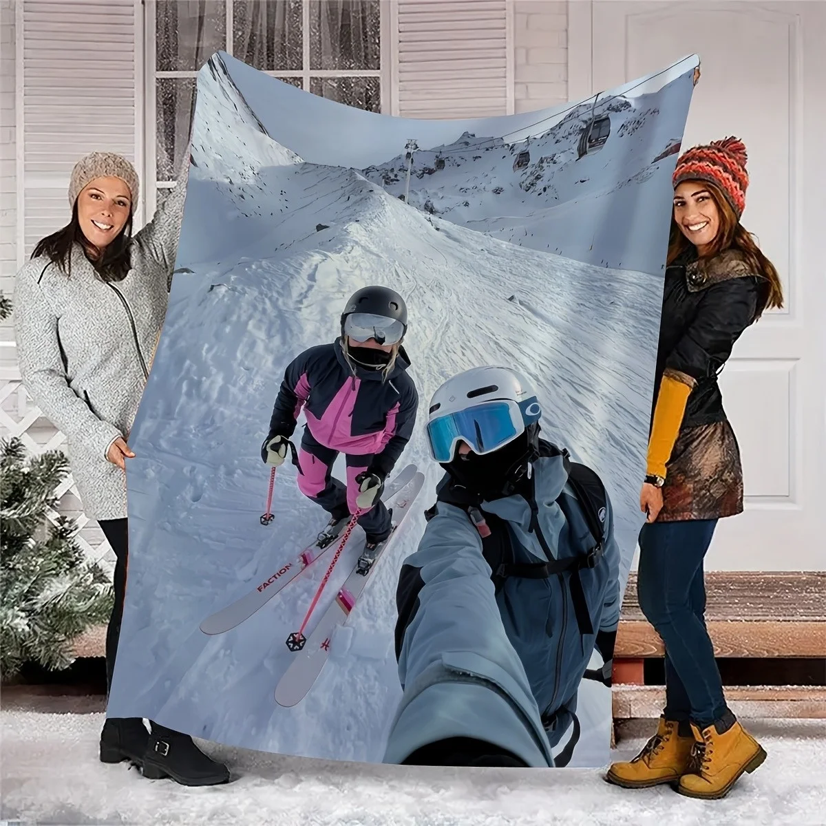 Customizable Blanket – Versatile for All Seasons, a Unique Personalized Gift – Capture Beautiful Moments with Family.
