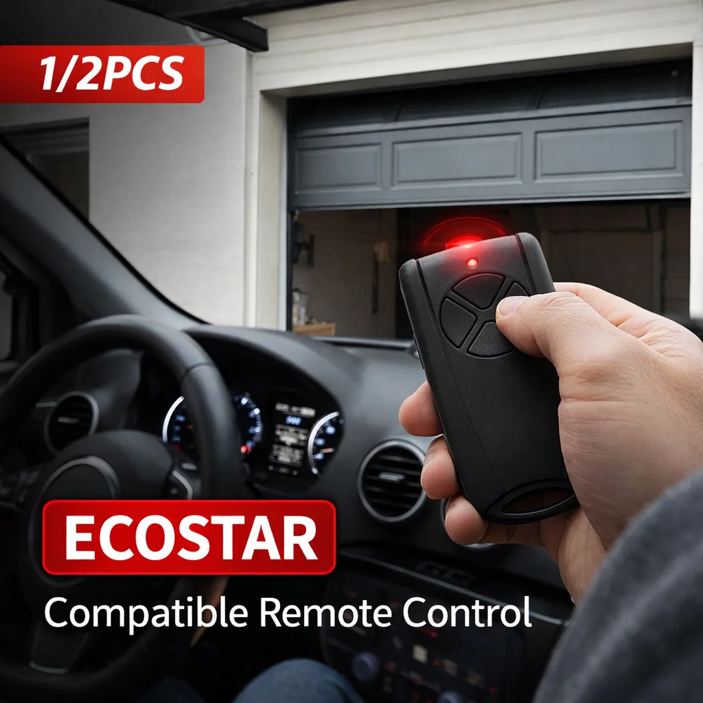 

1/2PCS ECOSTAR RSC2-433 RSE2-433 433.92mhz Garage Remote Control Transmitter Comaptible With Liftronic 500 700 800