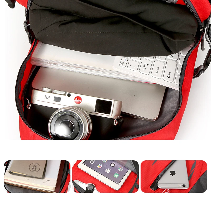 حقيبة ظهر للمشي لمسافات طويلة سعة 40 لترًا، حقيبة ظهر خفيفة الوزن للرجال والنساء، حقيبة ظهر رياضية للتخييم في الهواء الطلق، حقيبة سفر مريحة