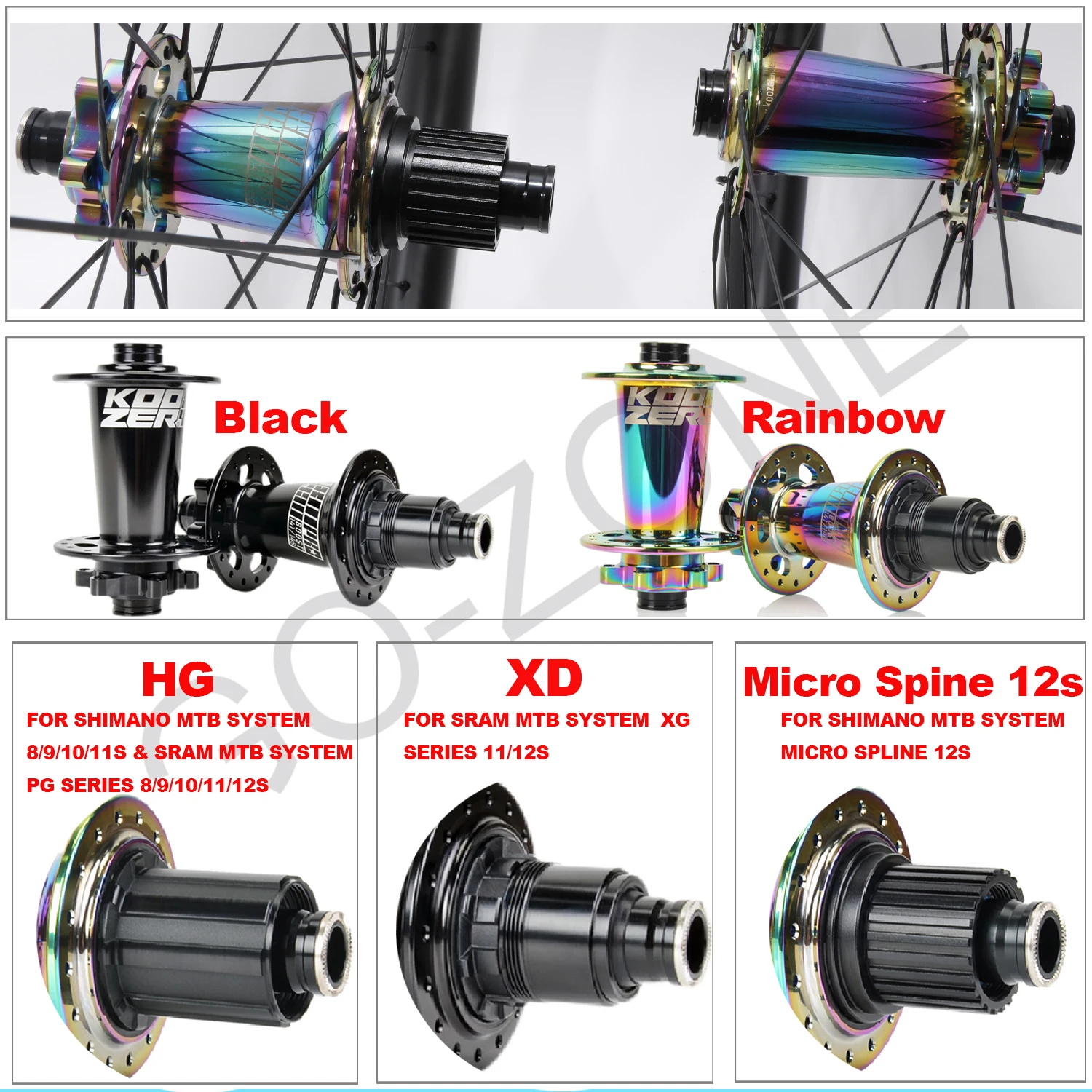 29er Carbon MTB Wheels UCI Approved Tubeless Thru Axle / Quick Release /Boost 72 rings HG / XD / MS12s Carbon MTB Wheelset 29