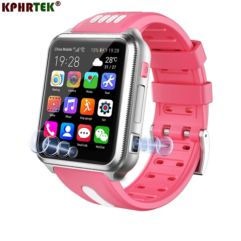 H1 4G GPS Wifi location Student/Children Smart Watch Phone android system app install Bluetooth Smartwatch SIM Card Android 9.0