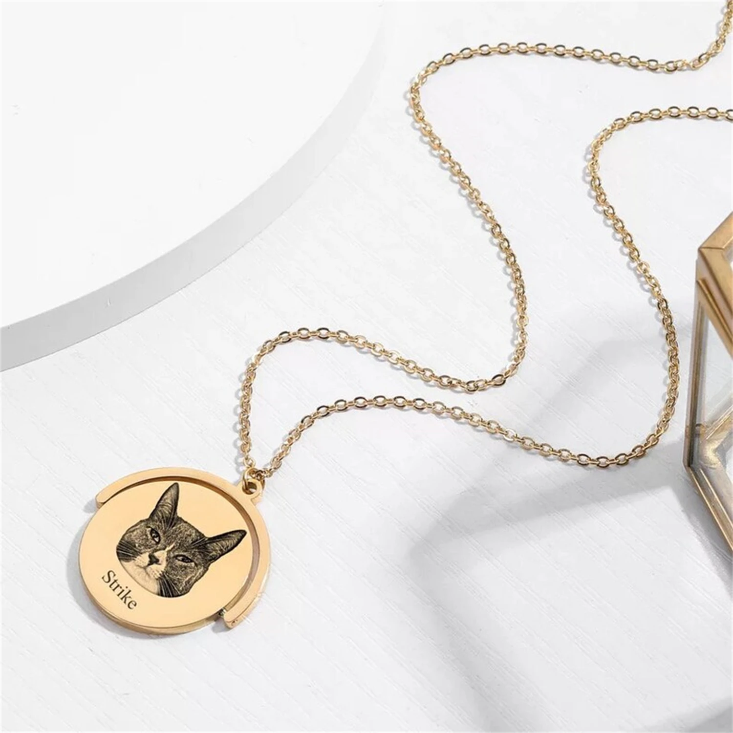 تخصيص الحيوانات الأليفة محفورة اسم قلادة للرجال والنساء ، شخصية الفولاذ المقاوم للصدأ القرص قلادة ، أفضل هدية عيد الميلاد ، والمجوهرات