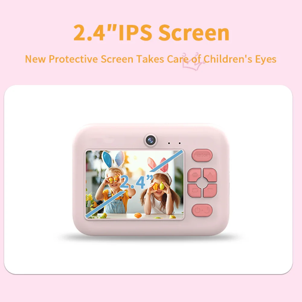 Kinderkamera Hochwertige Fotografie-Kamera für Kinder 1080P HD Dual-Selfie Sofortdruck Mit Druckpapier für Geburtstagsgeschenke – Detail 7