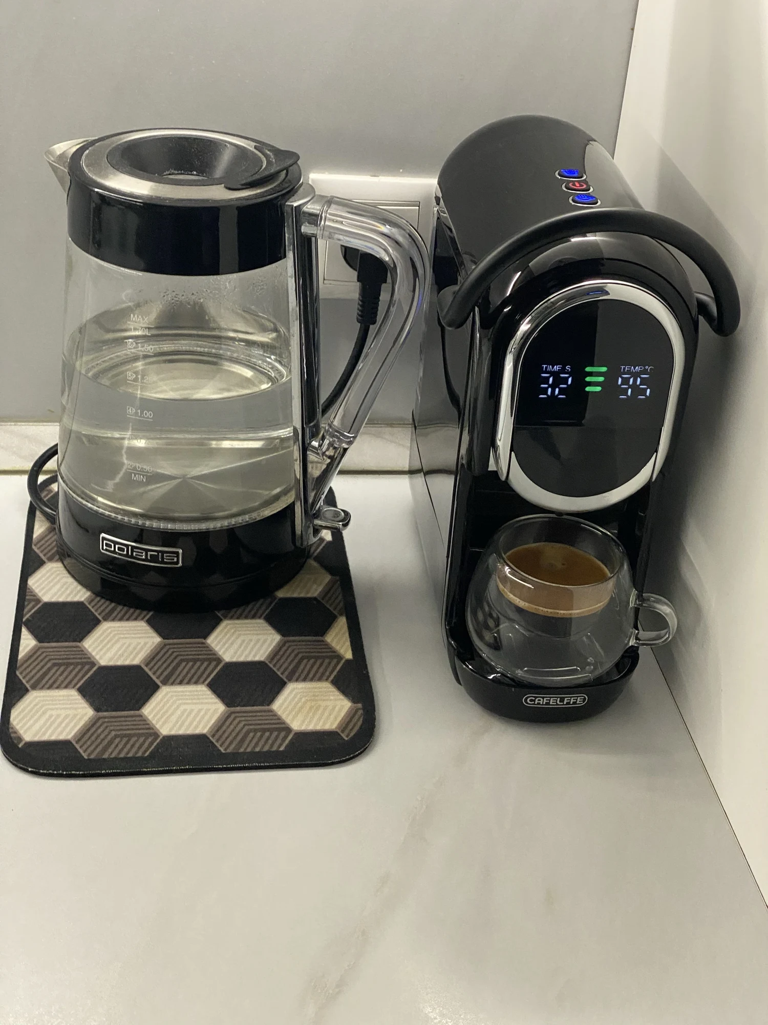 Cafelffe 4in1 Coffee Machine Dolce gusto Nespresso Capsule ESE Pod Ground Coffee Coffee Cafeteria 19Bar Hot/Cold,Gift for Lover photo review