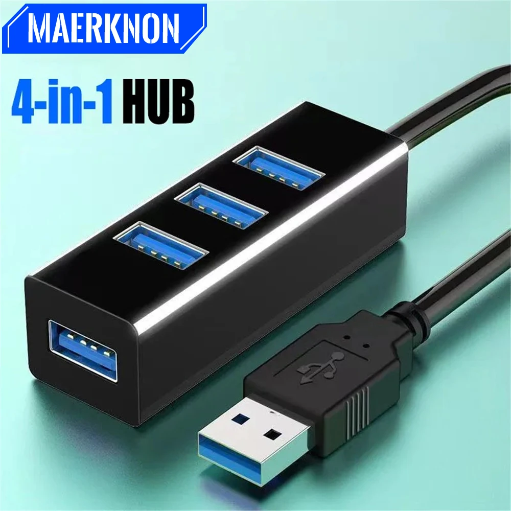 USB 2.0 HUB 4 Ports USB Expander Quick Charge USB Splitter Portable Multi Ports Power Adapter For Laptop PC Computer Accessories