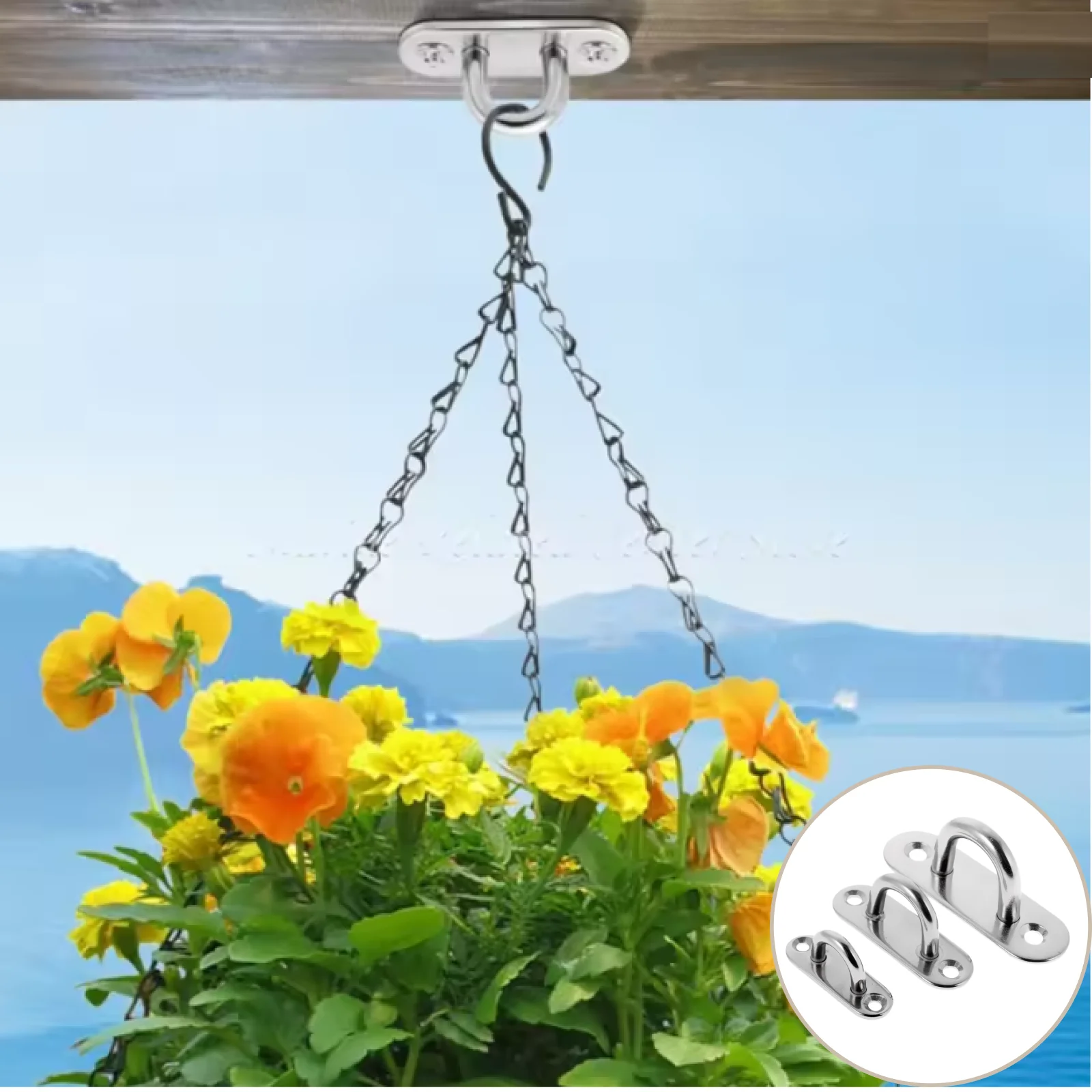 

1 шт. 5/6/8 мм U-образный дизайн морского класса из нержавеющей стали, продолговатая прокладка, скоба для глазной пластины для корабля, винты для палубы лодки, крепежный крюк, лодка