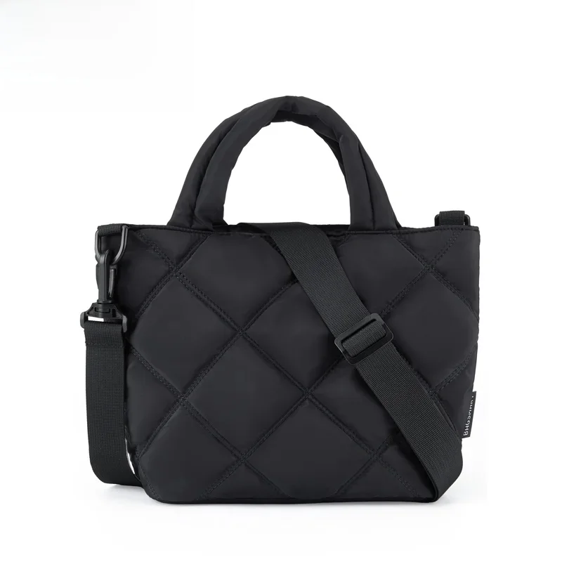 BAGSMART Puffy Mini Tote Bag Quilted Grid Shoulder Bag Small Purse Handbag Organizer Crossbody Bags for Women — zdjęcie 2