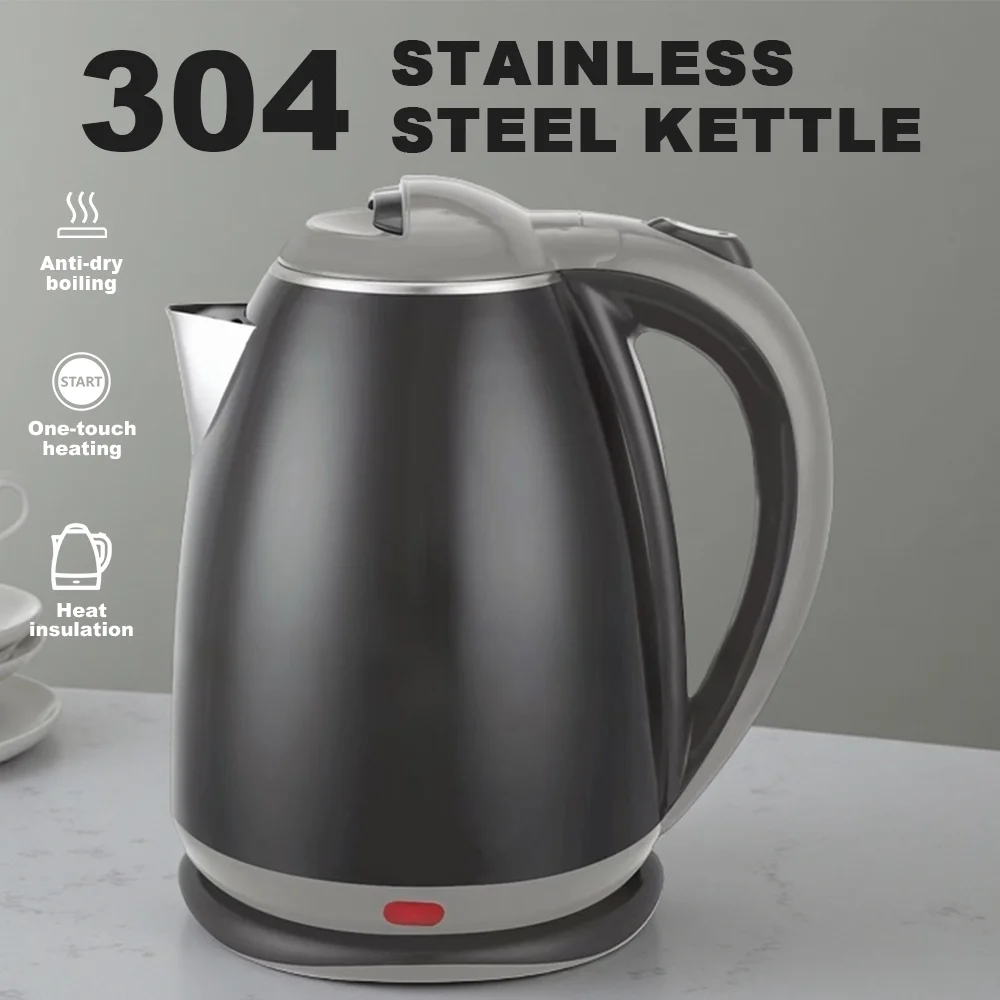 1.8L غلاية كهربائية المحمولة غلاية من الفولاذ المقاوم للصدأ صافرة غلاية الشاي القهوة وعاء حراري للمنزل المطبخ فندق مكتب السفر