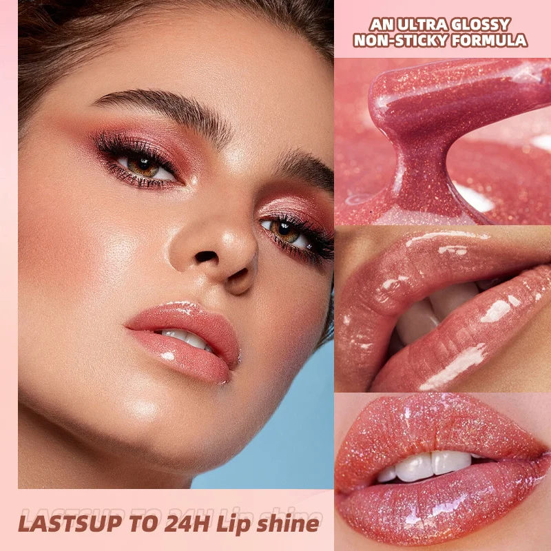 3가지 반짝이는 글로스 립밤 워터 글로스 미러 피니쉬 보습 방수 컵프루프 보습 립글레이즈 데일리 메이크업용