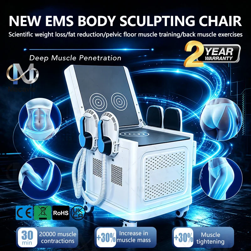 HIEMT Body Sculpting Chair Muscle Stimulation Device Professional Body Contouring Muscle Building Beauty Equipment For Salon Spa