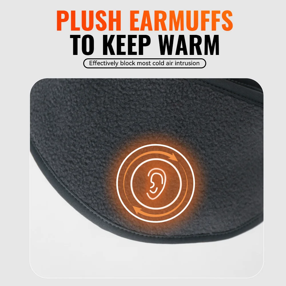 WRELS طفل الصوف تدفئة الأذن يفشل عقال بسط غطاء للأذنين الشتاء يغطي للطقس البارد تشغيل الدراجات التزلج الأذن أدفأ #3