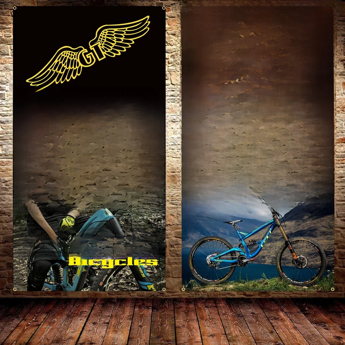 AliExpress JimonFlag 90X150CM 3X5FT GT-BIKEs Bicycle Flag Polyester Digital Printing Bicycle Banner For Decoration