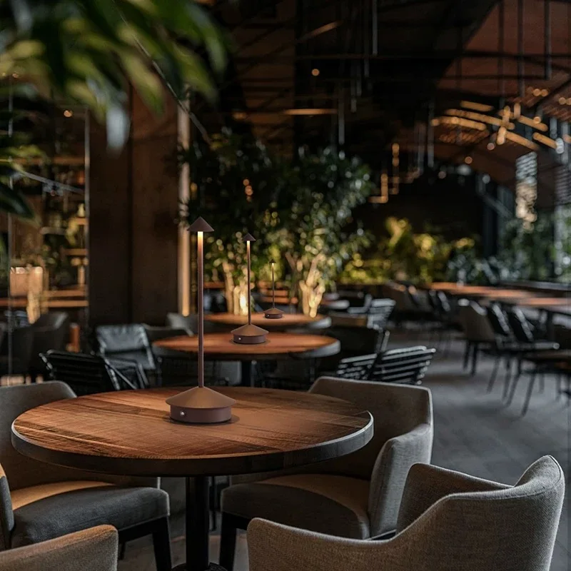 Rechargeable  LED Table Lamp Creative Touch Led Hotel Bar Coffee Decorative Desk Lamp Stepless Dimming night light   for bedroom