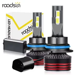 9004 HB1 LED Car Headlight 28000LM 6000K 600% Brightness Hi-Lo Beam Bulbs With Copper Tube 12V 24V Canbus No Error Plug And Play