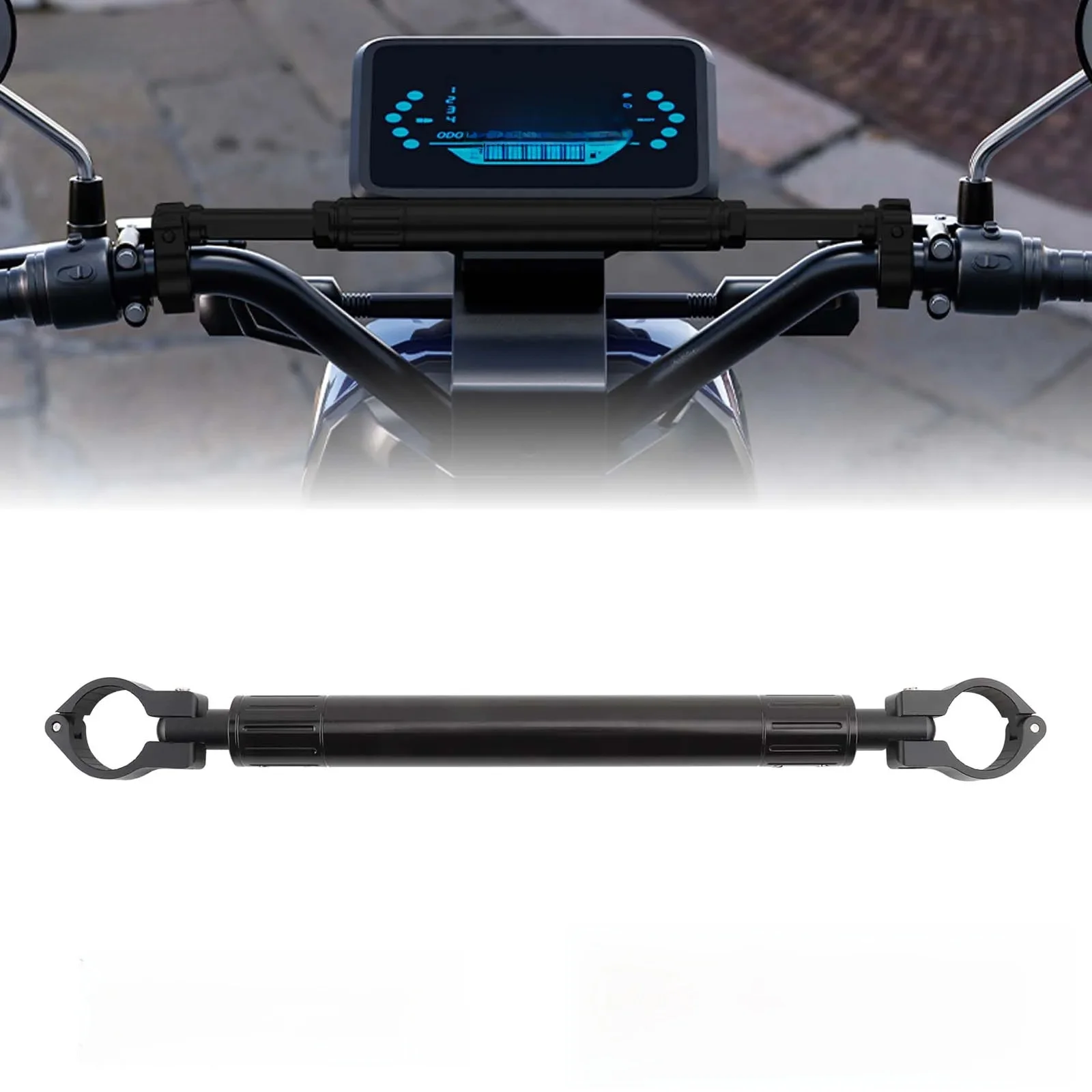 Barre transversale de guidon de moto, optique renforcée, côtes, équilibre avant, pièces modifiables, le plus récent
