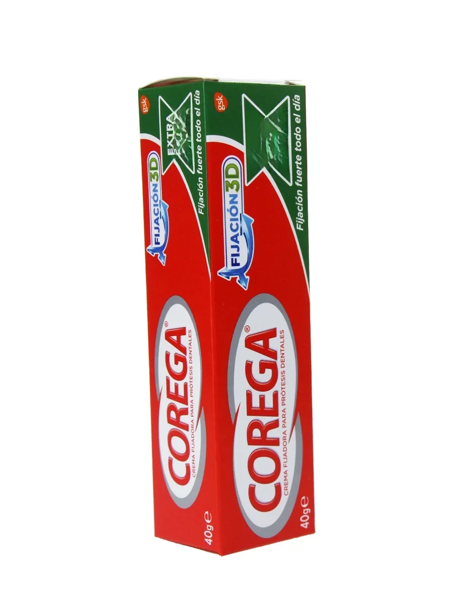 Corega-Creme Fixador Extra Forte para Prótese Dentária, 40g, 3D