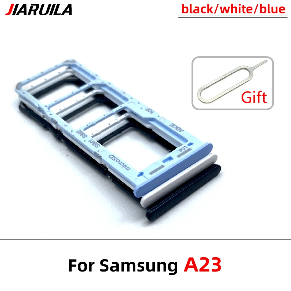 New For Samsung A23 A33 A53 A73 5G Dual Sim Card slot tray Holder Repair Parts