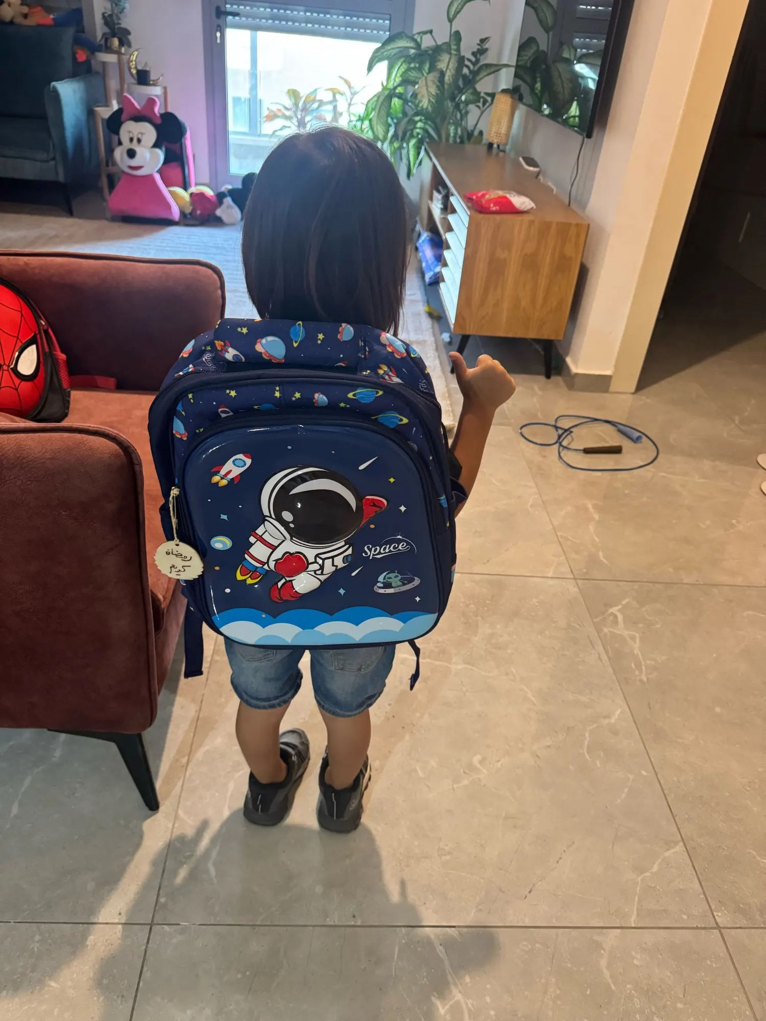 Children's Shoulder Bag Cartoon 3D Stereoscopic Astronaut Schoolbag Waterproof Kid Backpack Little Boy Dream Elementary School photo review